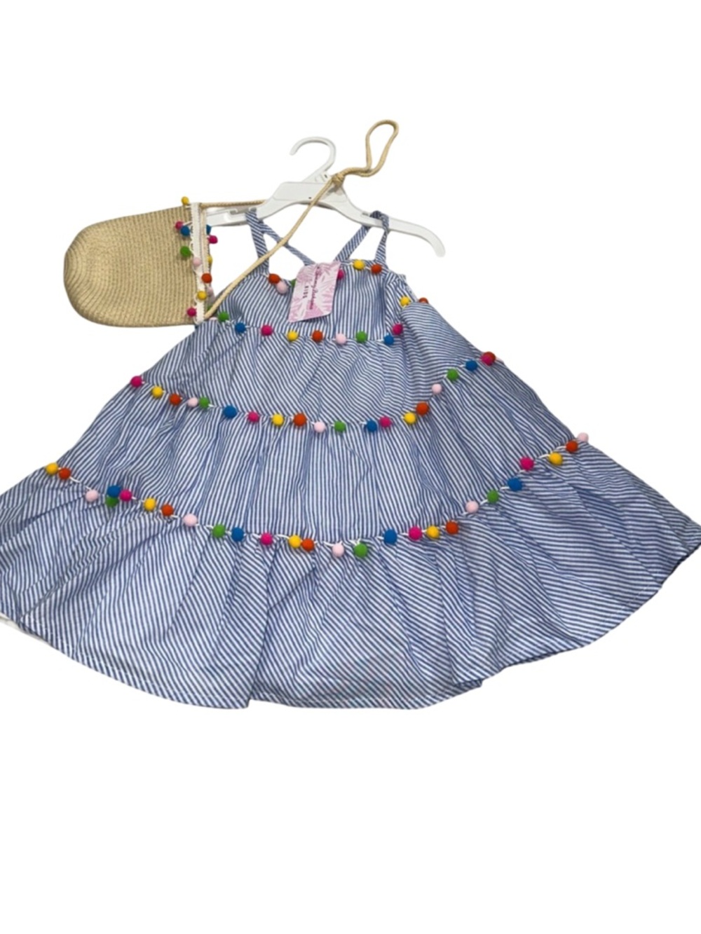 Tommy Bahama Baby Girl Striped Dress & Purse Set 3T NWT